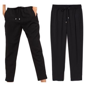 H&M High Waist Textured Pull-on Pants 2